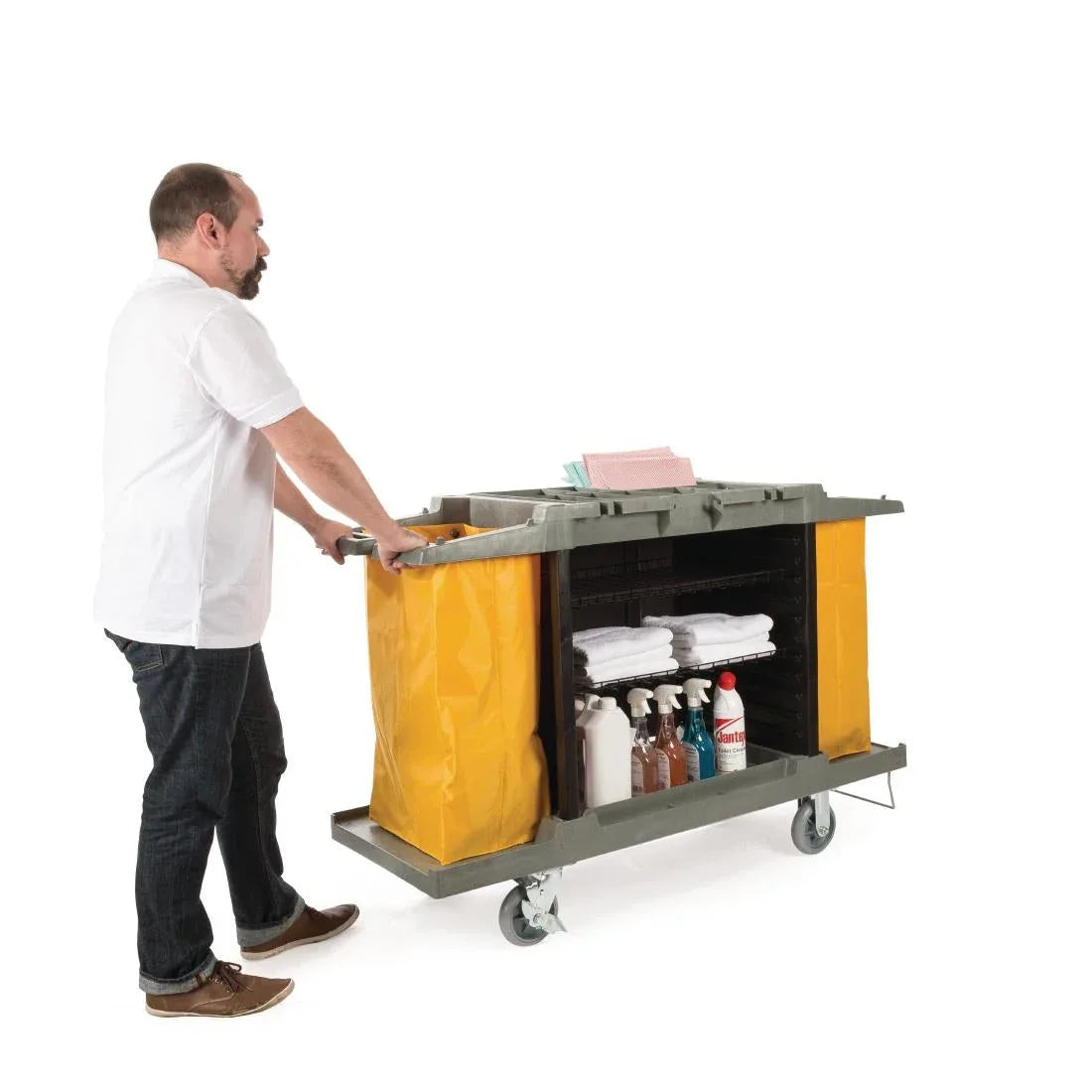 DL011 Jantex Housekeeping Trolley - JD Catering Equipment Solutions Ltd