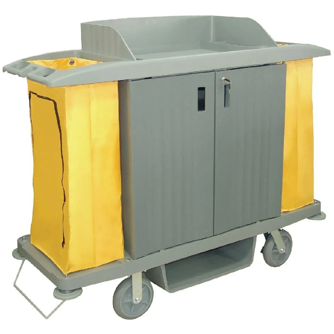 DL012 Jantex Housekeeping Trolley With Doors - JD Catering Equipment Solutions Ltd