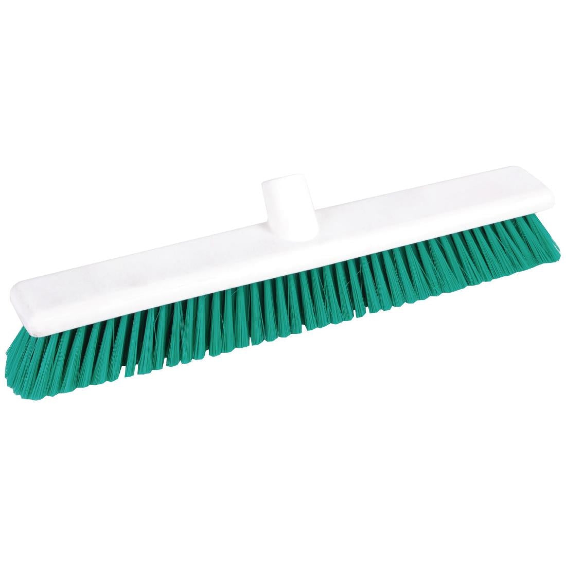 Jantex Hygiene Broom Soft Bristle Green 18in JD Catering Equipment Solutions Ltd