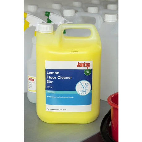 Jantex Lemon Gel Floor Cleaner Concentrate 5Ltr JD Catering Equipment Solutions Ltd