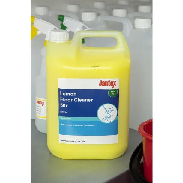 CW714 Jantex Lemon Gel Floor Cleaner Concentrate 5Ltr - JD Catering Equipment Solutions Ltd