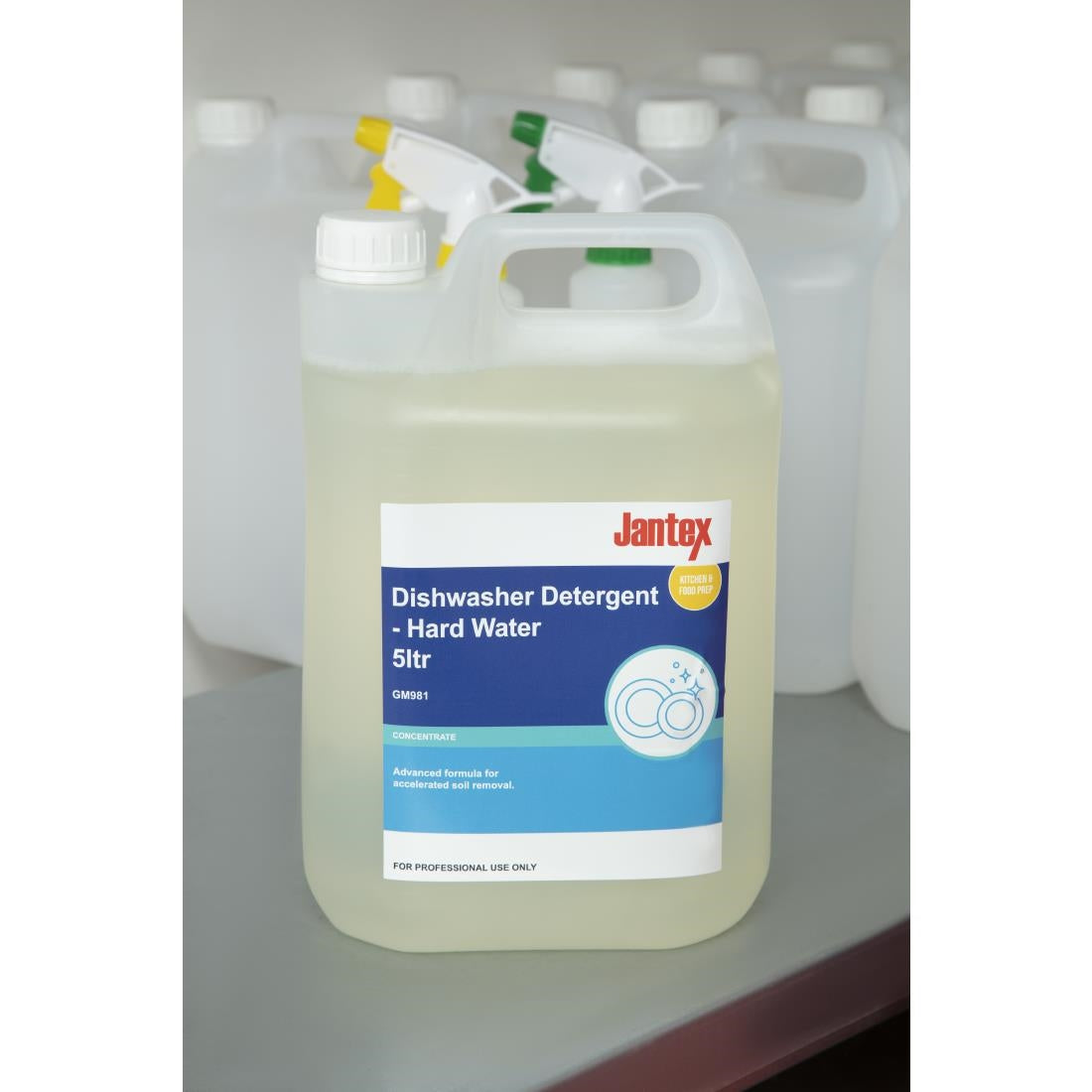 GM981 Jantex Pro Hard Water Dishwasher Detergent 5Ltr - JD Catering Equipment Solutions Ltd