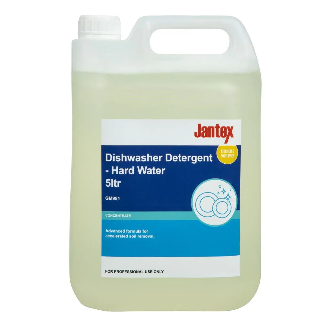 GM981 Jantex Pro Hard Water Dishwasher Detergent 5Ltr - JD Catering Equipment Solutions Ltd
