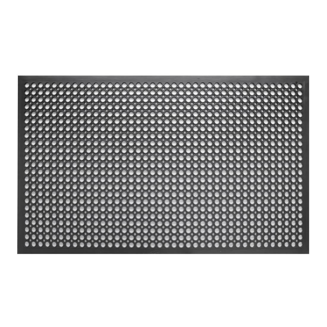 Jantex Rubber Anti Fatigue Mat Black JD Catering Equipment Solutions Ltd
