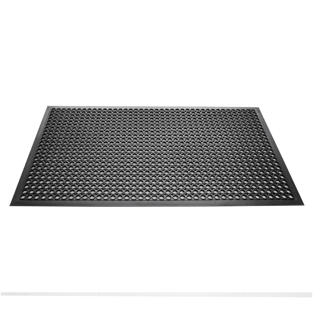 Jantex Rubber Anti Fatigue Mat Black JD Catering Equipment Solutions Ltd