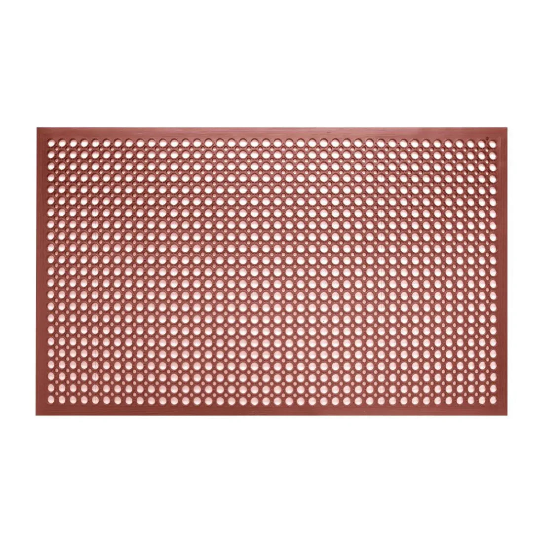 GF017 Jantex Rubber Anti Fatigue Mat Red - JD Catering Equipment Solutions Ltd