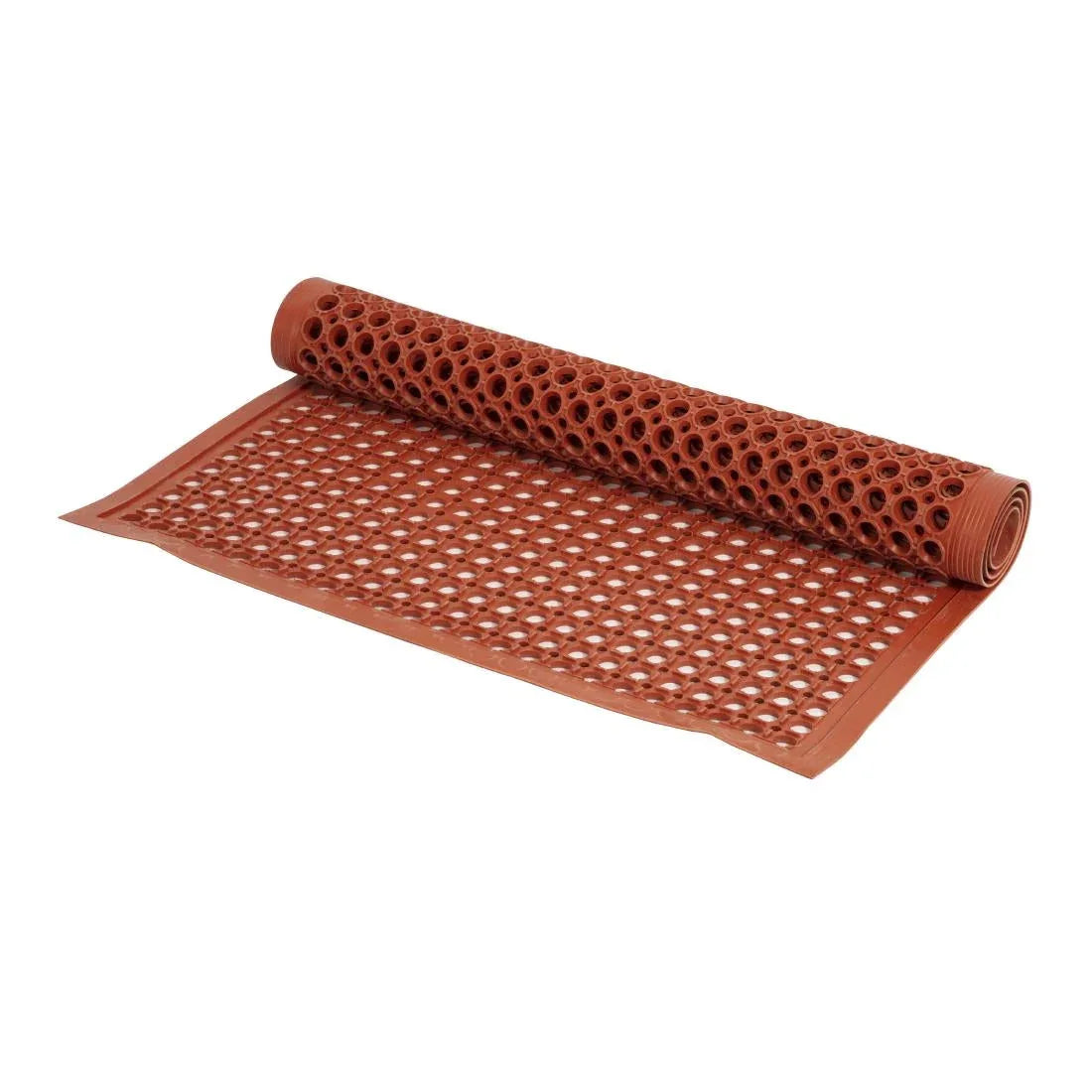 GF017 Jantex Rubber Anti Fatigue Mat Red - JD Catering Equipment Solutions Ltd