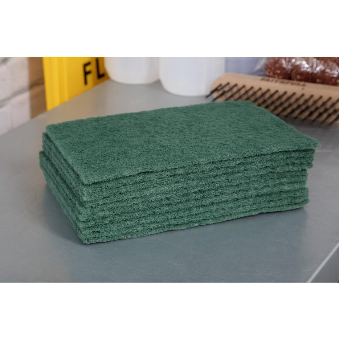 Jantex Scourer Green (Pack of 10) JD Catering Equipment Solutions Ltd