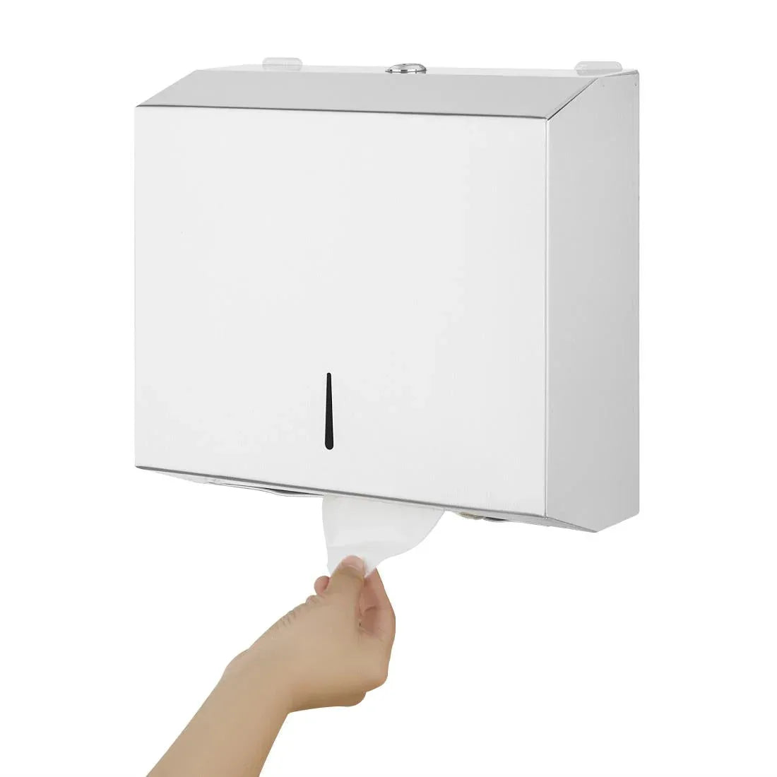 GJ033 Jantex Stainless Paper Towel Dispenser - JD Catering Equipment Solutions Ltd