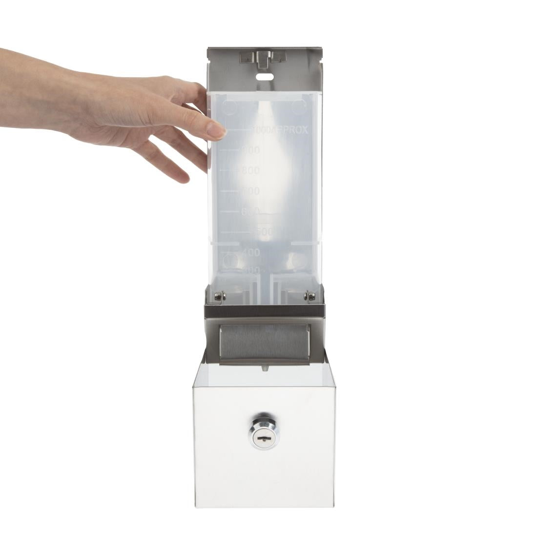 Jantex Stainless Steel Soap and Hand Sanitiser Gel Dispenser 1 Litre JD Catering Equipment Solutions Ltd