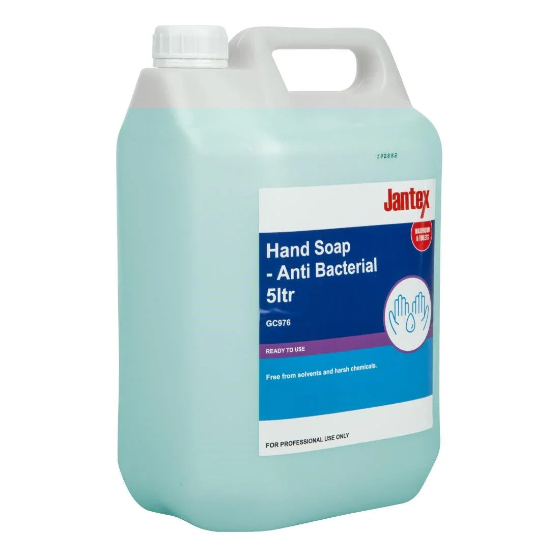 GC976 Jantex Unperfumed Antibacterial Liquid Hand Soap 5Ltr - JD Catering Equipment Solutions Ltd