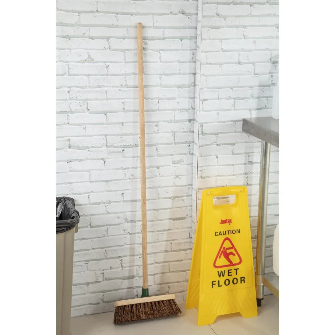 CD798 Jantex Wooden Broom Head Stiff Bassine 12in - JD Catering Equipment Solutions Ltd