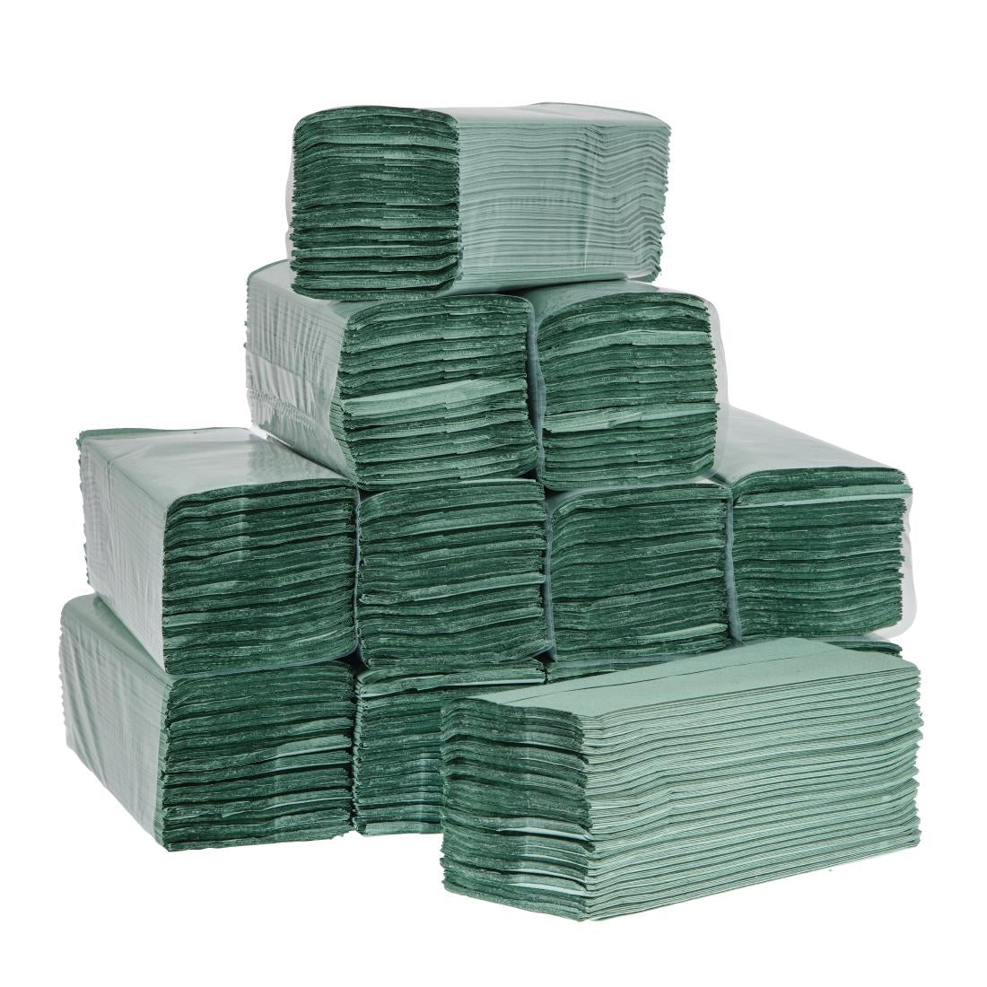 Jantex Z Fold Paper Hand Towels Green 1-Ply 250 Sheets (Pack of 12) JD Catering Equipment Solutions Ltd
