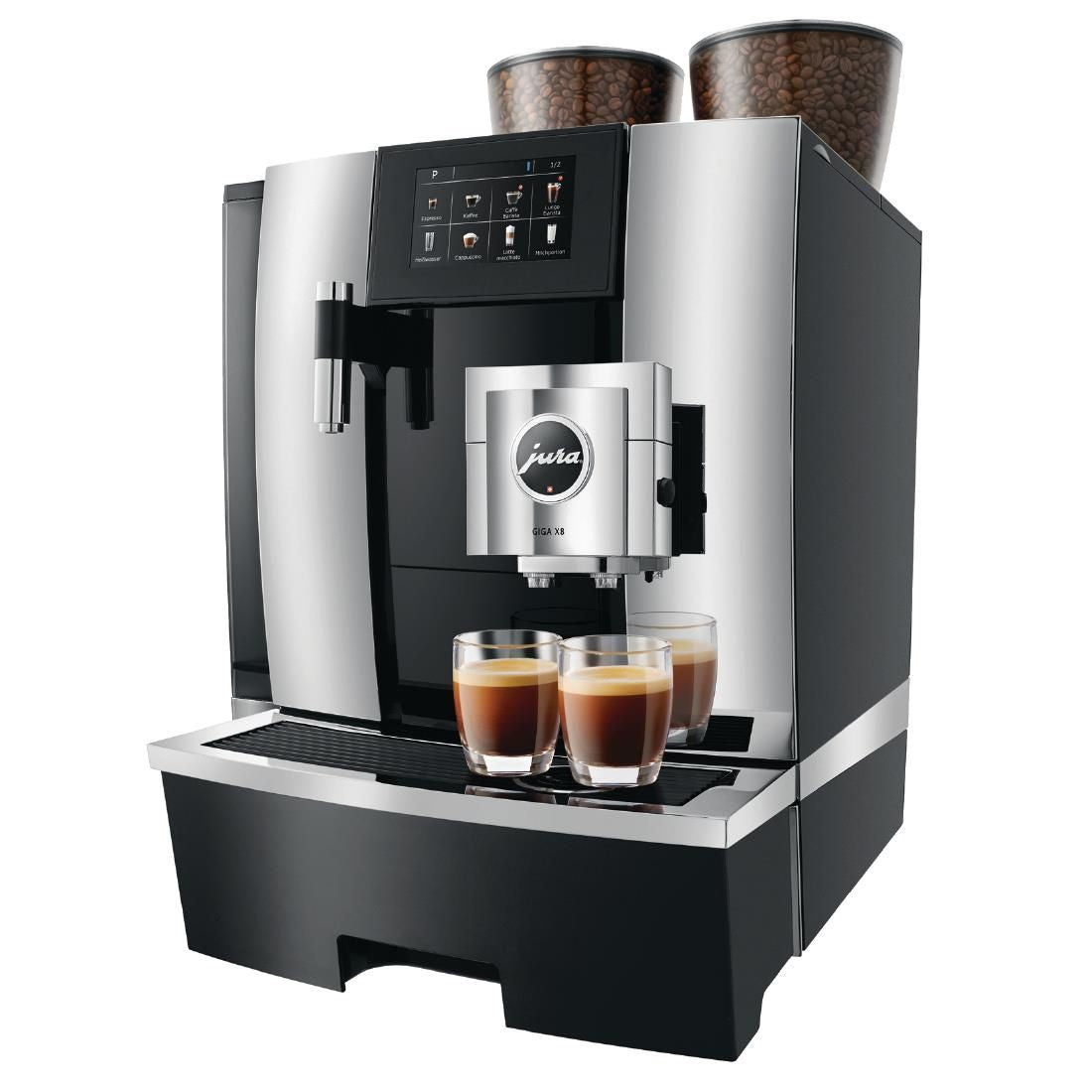 Jura Giga X8 Manual Fill Bean to Cup Coffee Machine Black JD Catering Equipment Solutions Ltd