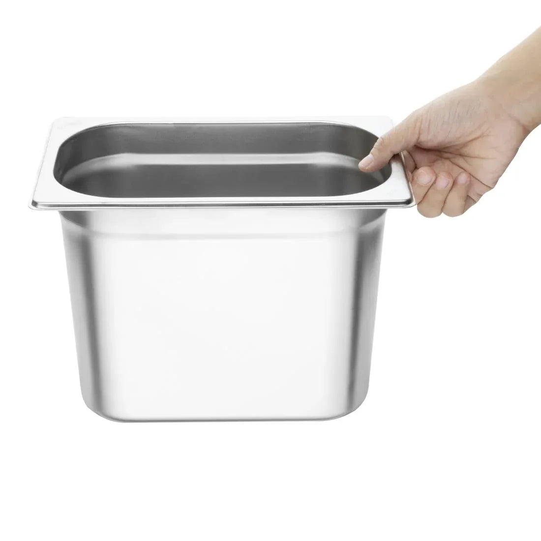 K823 Vogue Stainless Steel 1/4 Gastronorm Pan 200mm - JD Catering Equipment Solutions Ltd