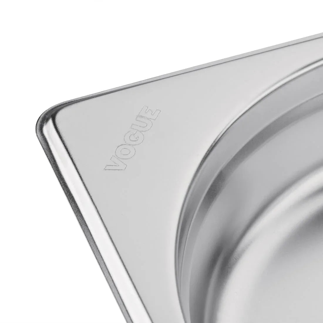 K826 Vogue Stainless Steel 1/9 Gastronorm Pan 150mm - JD Catering Equipment Solutions Ltd