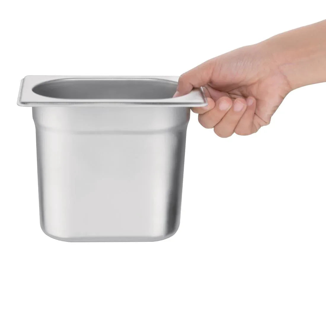 K826 Vogue Stainless Steel 1/9 Gastronorm Pan 150mm - JD Catering Equipment Solutions Ltd