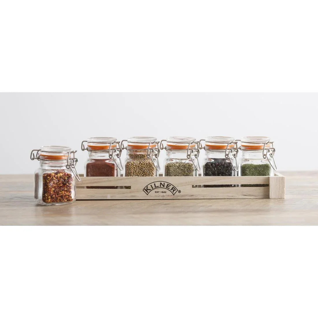GL882 Kilner Square Clip Top Spice Jar 70ml - JD Catering Equipment Solutions Ltd