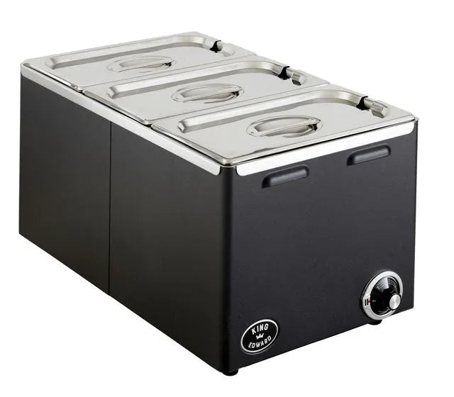 King Edward Classic Bain Marie Black CBM2/BLK - JD Catering Equipment Solutions Ltd