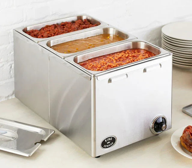 King Edward Classic Bain Marie Stainless Steel CBM2/SS JD Catering Equipment Solutions Ltd