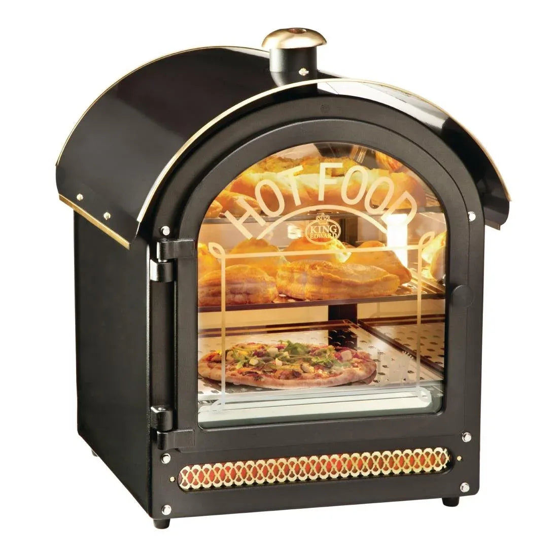 King Edward Hot Food Merchandiser Black HFMV - JD Catering Equipment Solutions Ltd