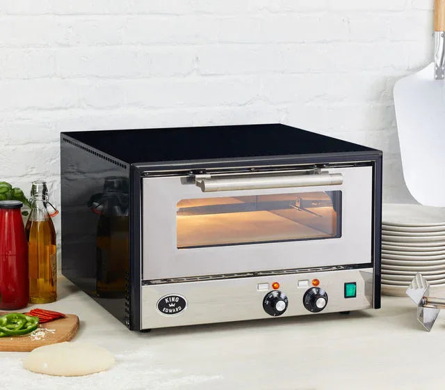 King Edward Pizza King Colore Pizza Oven BLK/RED/SS/GRN - JD Catering Equipment Solutions Ltd