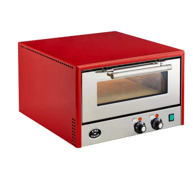 King Edward Pizza King Colore Pizza Oven BLK/RED/SS/GRN - JD Catering Equipment Solutions Ltd