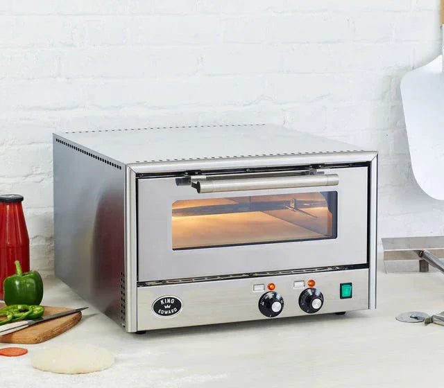 King Edward Pizza King Colore Pizza Oven BLK/RED/SS/GRN - JD Catering Equipment Solutions Ltd