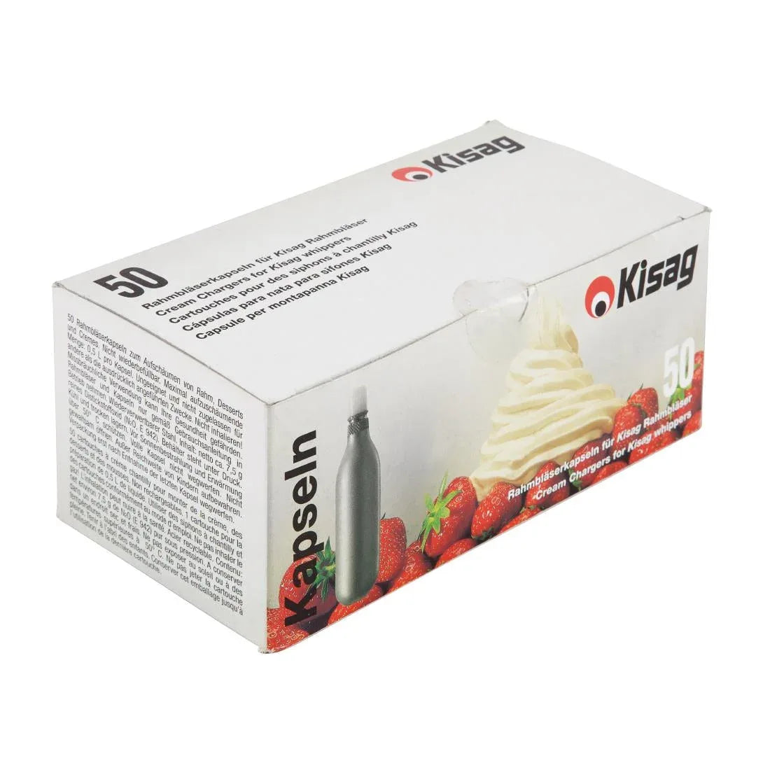 J448 Kisag Cream Whipper Bulbs (Pack of 50) - JD Catering Equipment Solutions Ltd