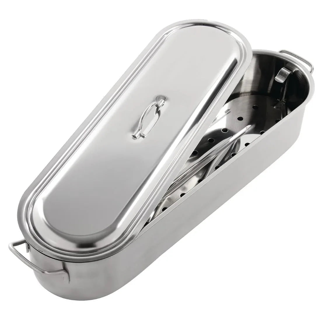 K356 Kitchen Craft Stainless Steel Fish Kettle 500mm - JD Catering Equipment Solutions Ltd
