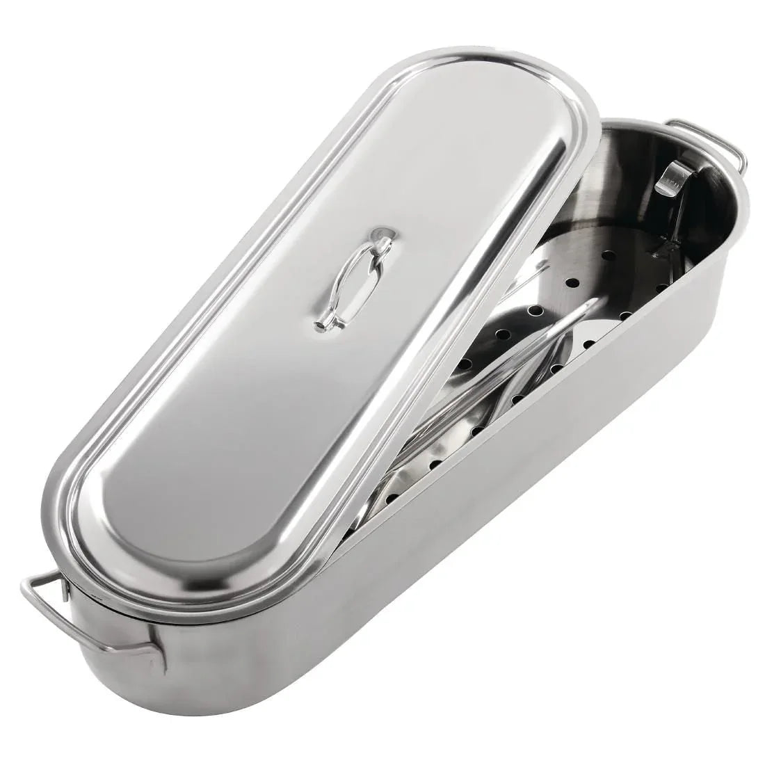 E923 Kitchen Craft Stainless Steel Fish Kettle 620mm - JD Catering Equipment Solutions Ltd