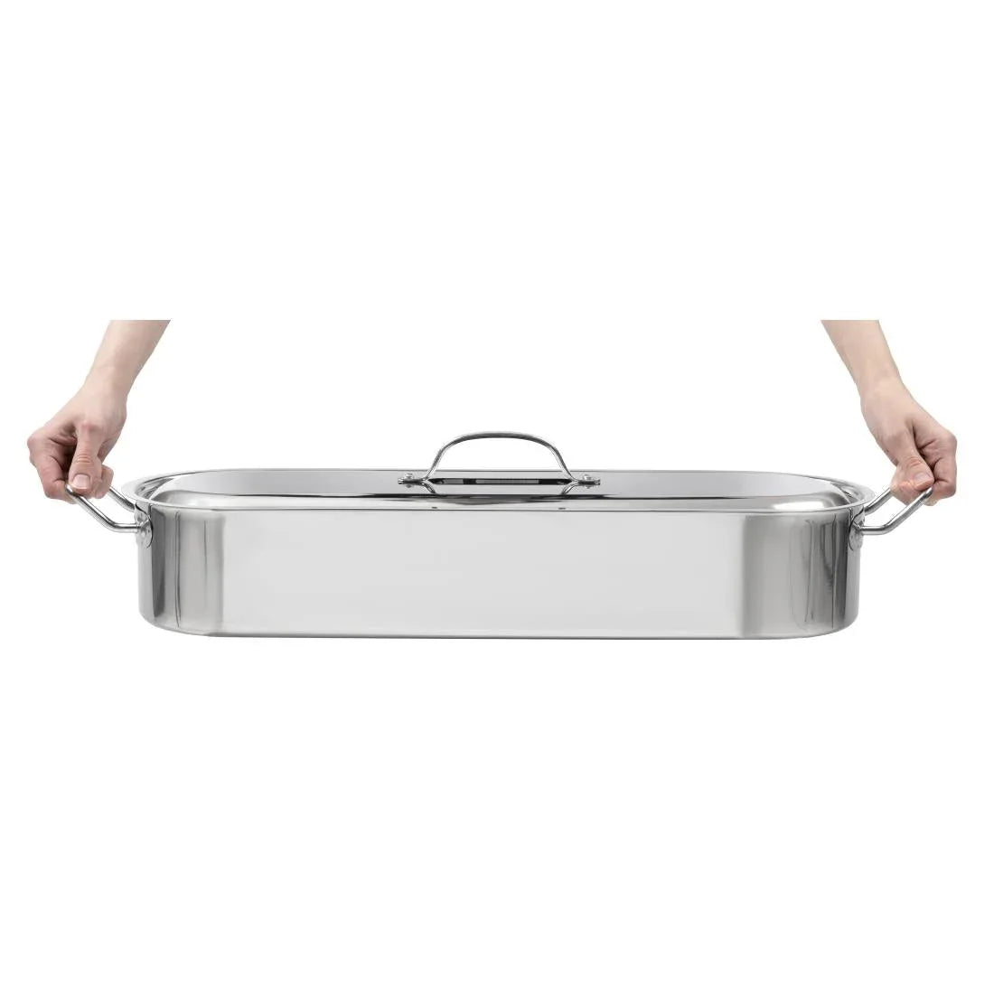 E923 Kitchen Craft Stainless Steel Fish Kettle 620mm - JD Catering Equipment Solutions Ltd