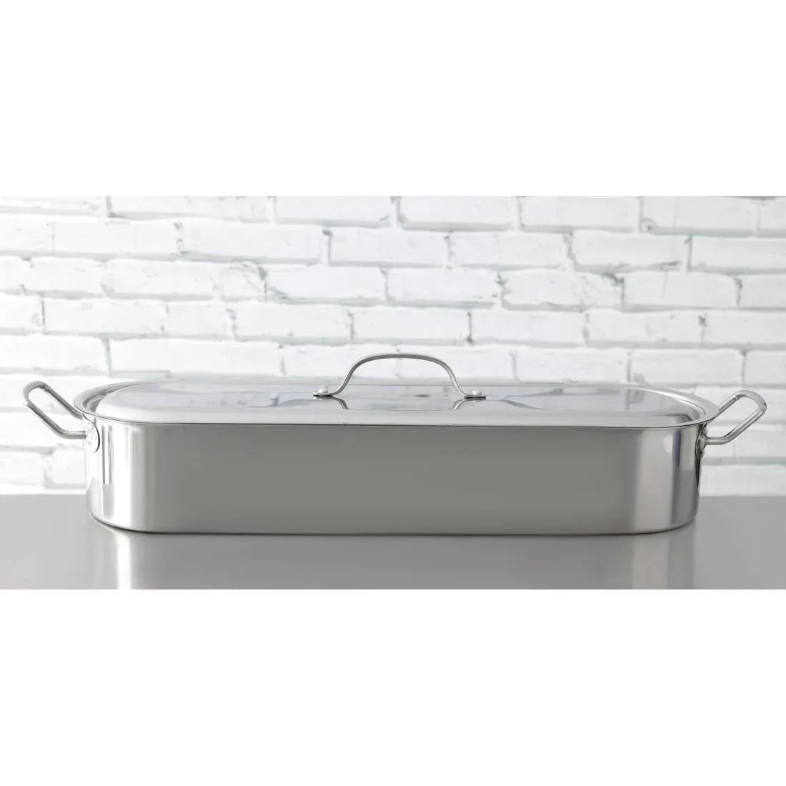 E923 Kitchen Craft Stainless Steel Fish Kettle 620mm - JD Catering Equipment Solutions Ltd