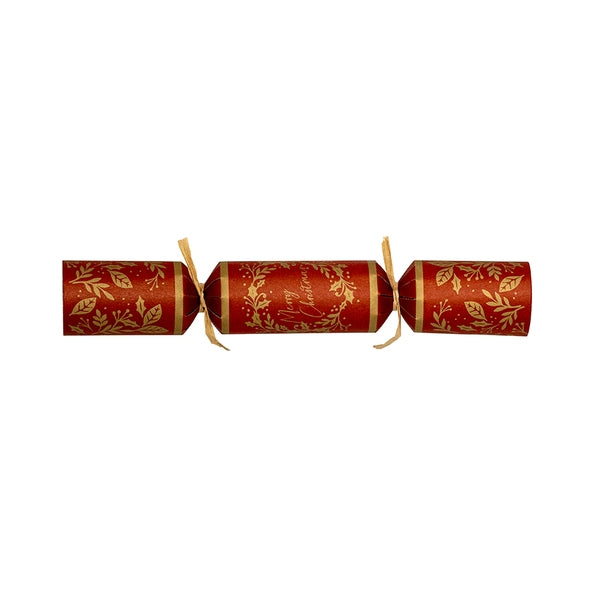 Kraft Classic Red And Gold Wreath Cracker With Rafia Ties 12in FPDM821 Packs:50 JD Catering Equipment Solutions Ltd