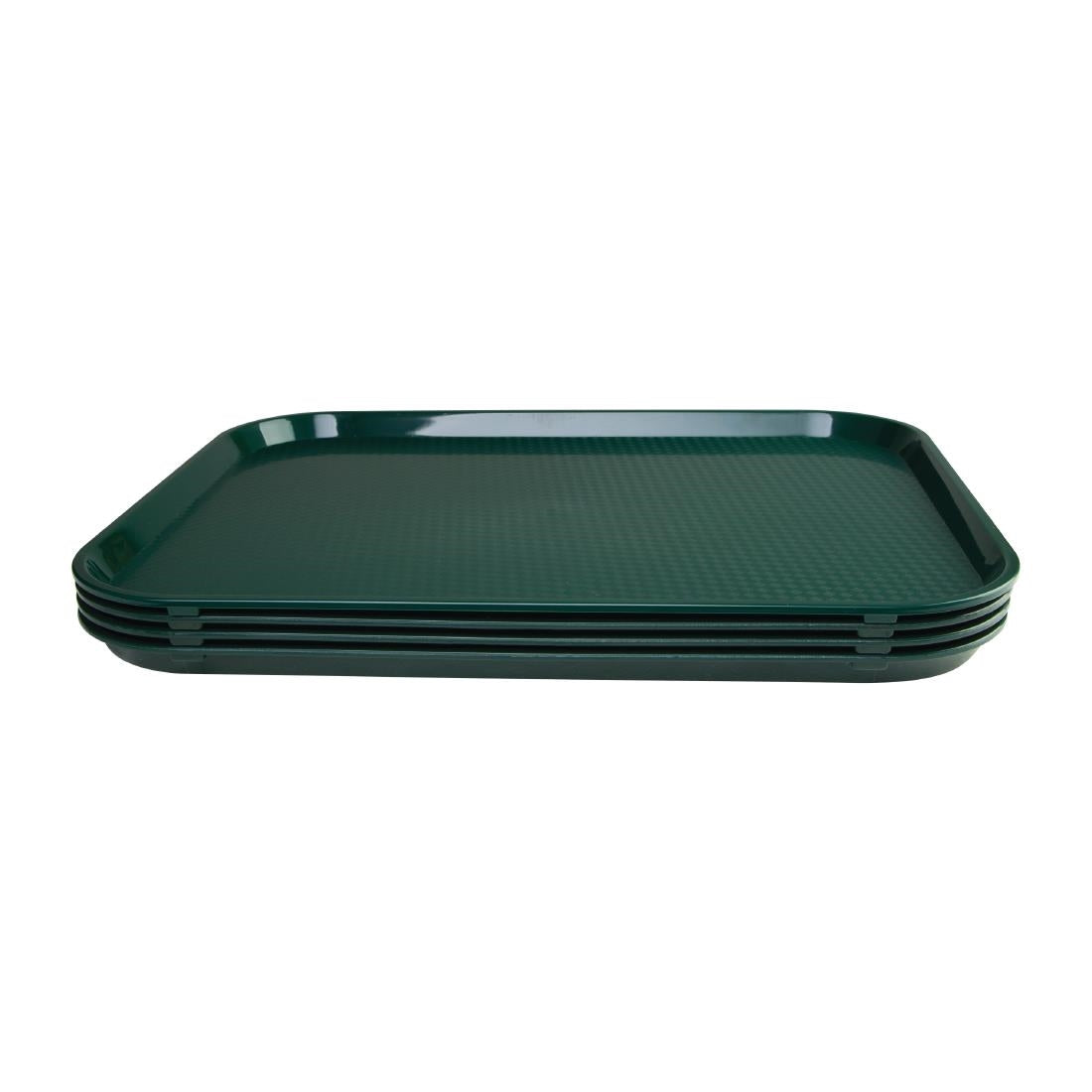 Kristallon Large Polypropylene Fast Food Tray Green 450mm JD Catering Equipment Solutions Ltd