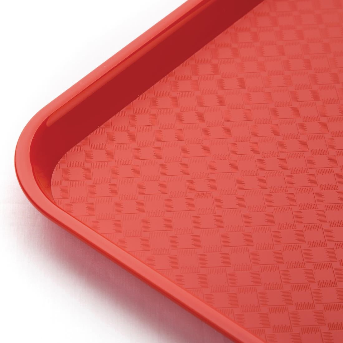 Kristallon Large Polypropylene Fast Food Tray Red 450mm JD Catering Equipment Solutions Ltd