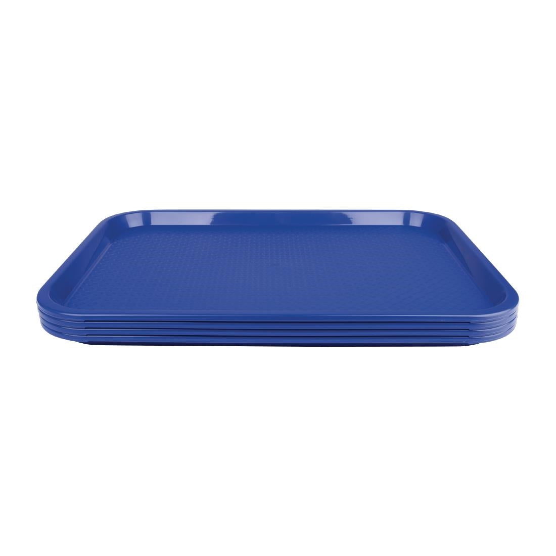 Kristallon Medium Polypropylene Fast Food Tray Blue 415mm JD Catering Equipment Solutions Ltd