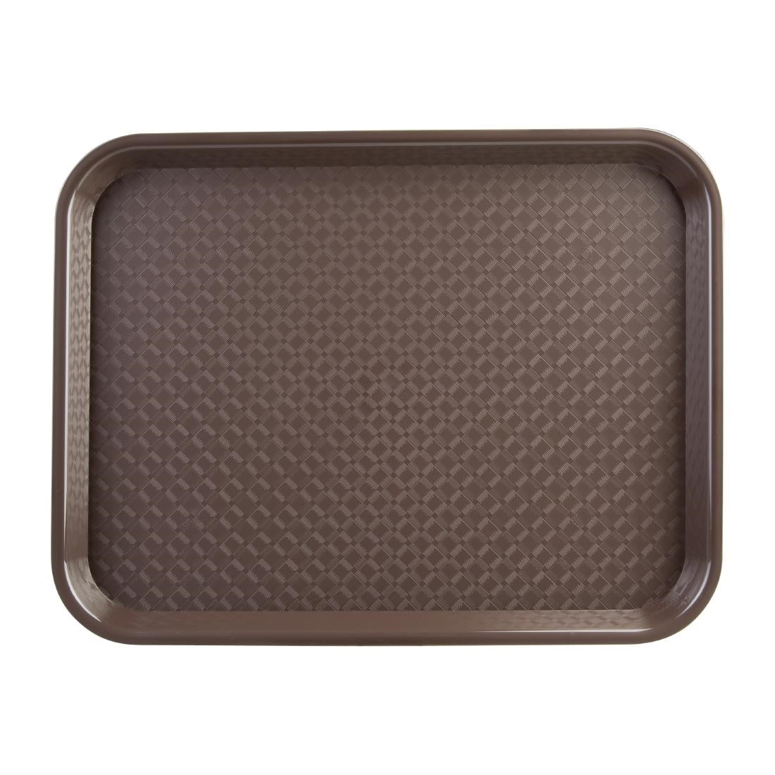 Kristallon Medium Polypropylene Fast Food Tray Brown 415mm JD Catering Equipment Solutions Ltd