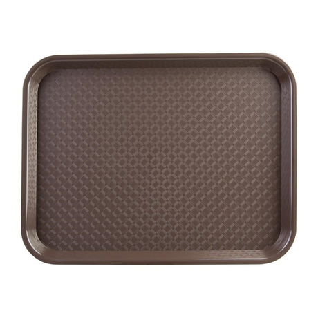 Kristallon Medium Polypropylene Fast Food Tray Brown 415mm JD Catering Equipment Solutions Ltd