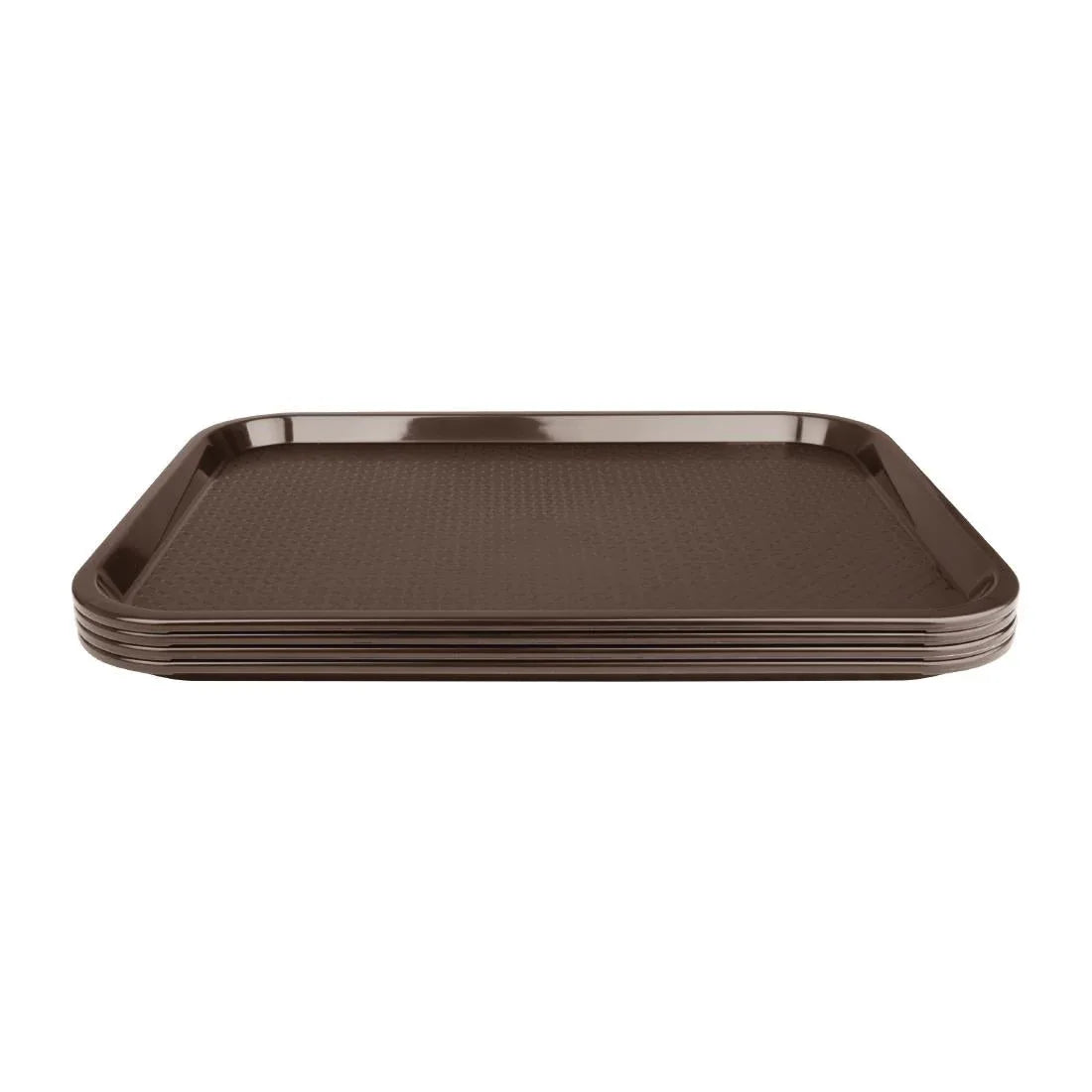 P503 Kristallon Medium Polypropylene Fast Food Tray Brown 415mm - JD Catering Equipment Solutions Ltd