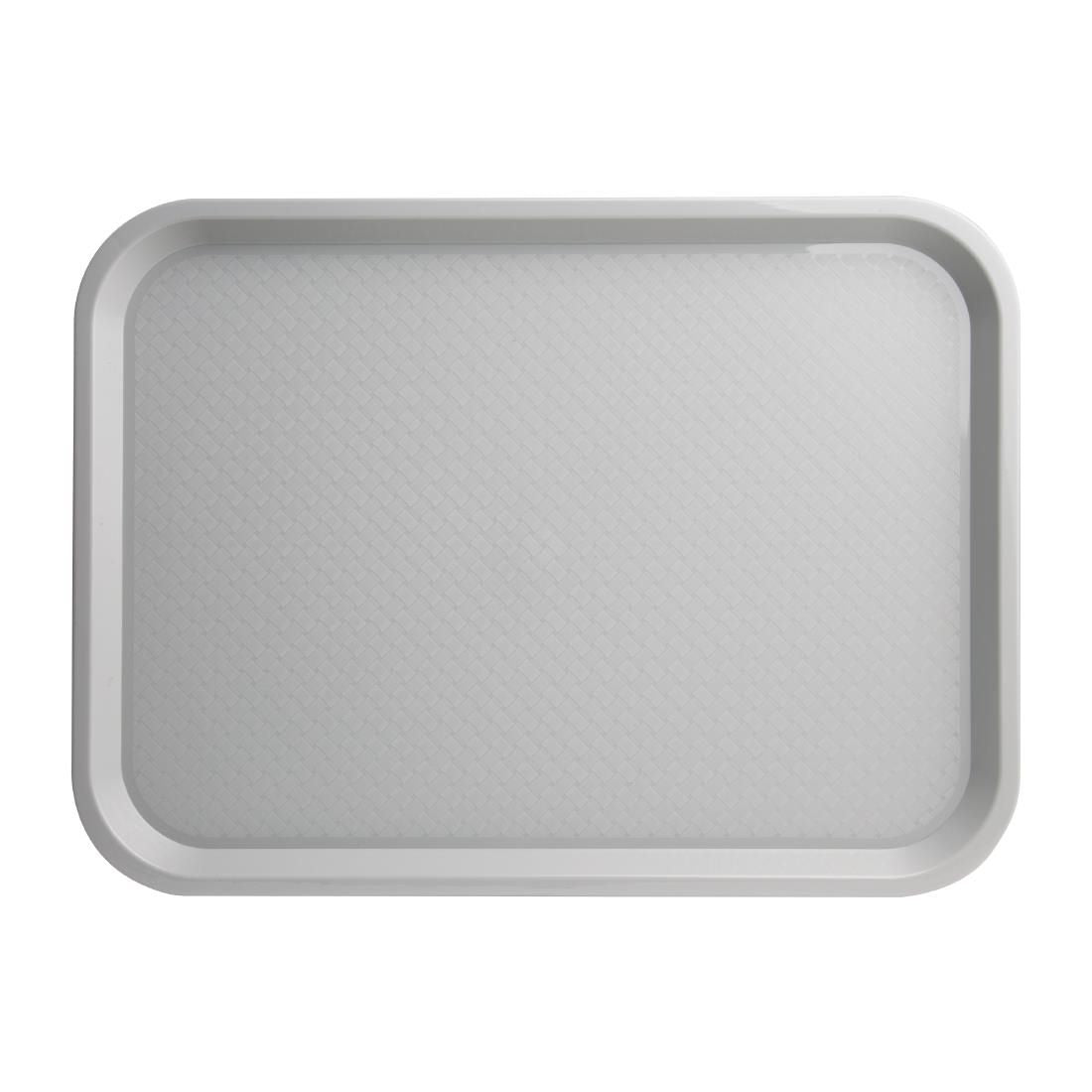 Kristallon Medium Polypropylene Fast Food Tray Grey 415mm JD Catering Equipment Solutions Ltd