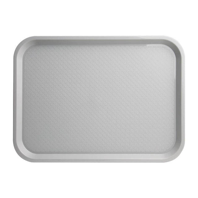 Kristallon Medium Polypropylene Fast Food Tray Grey 415mm JD Catering Equipment Solutions Ltd