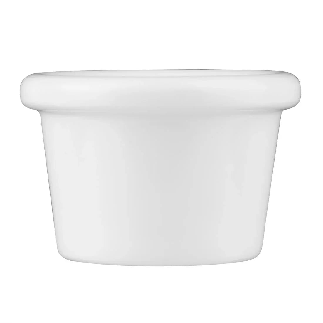 Kristallon Melamine Plain Ramekins White 63mm (Pack of 12) JD Catering Equipment Solutions Ltd