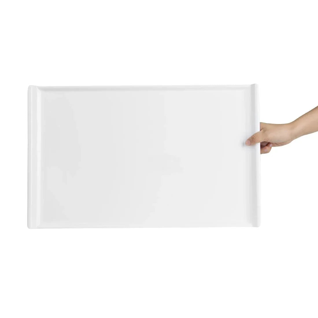 GM284 Kristallon Melamine Platter White 530 x 330mm - JD Catering Equipment Solutions Ltd