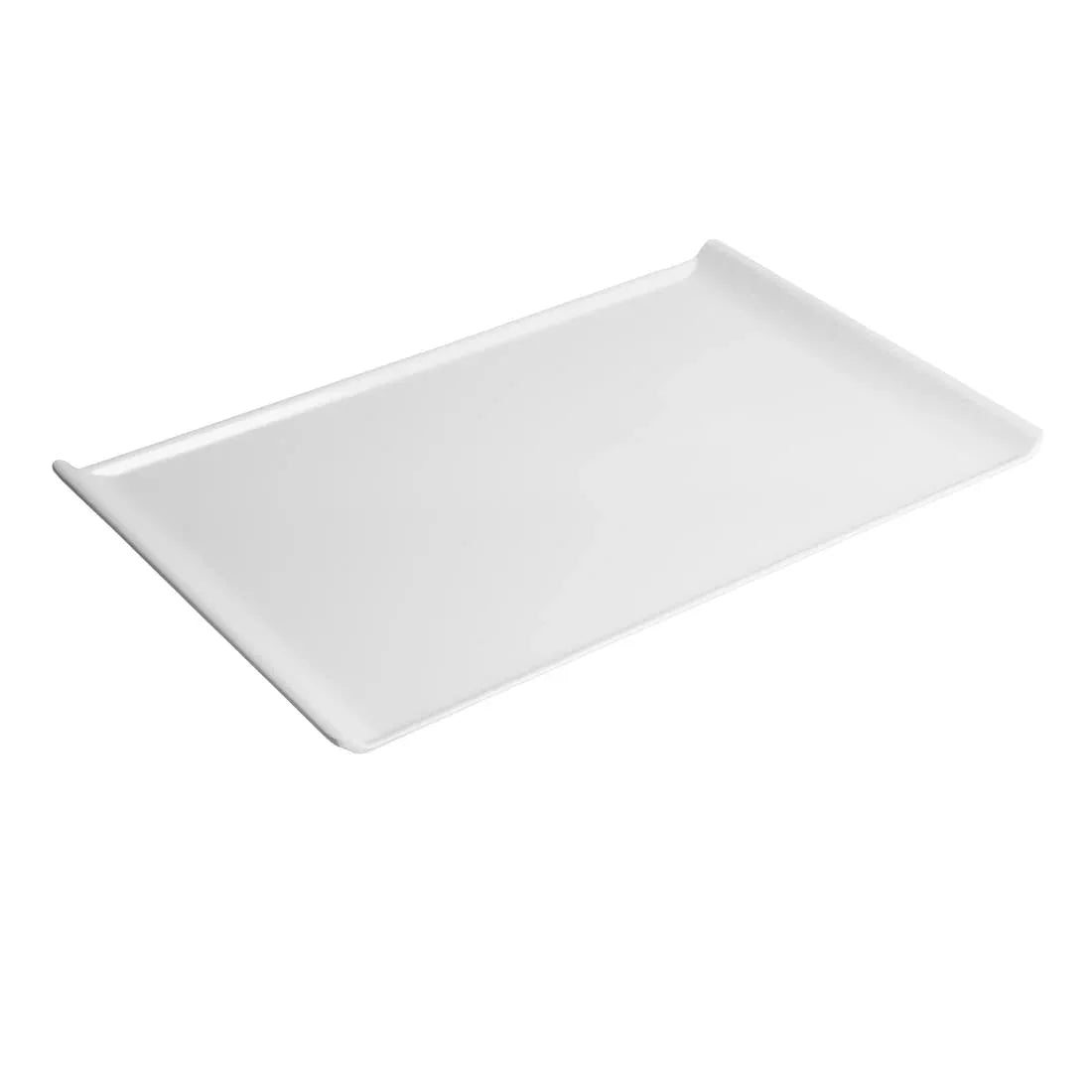 GM284 Kristallon Melamine Platter White 530 x 330mm - JD Catering Equipment Solutions Ltd