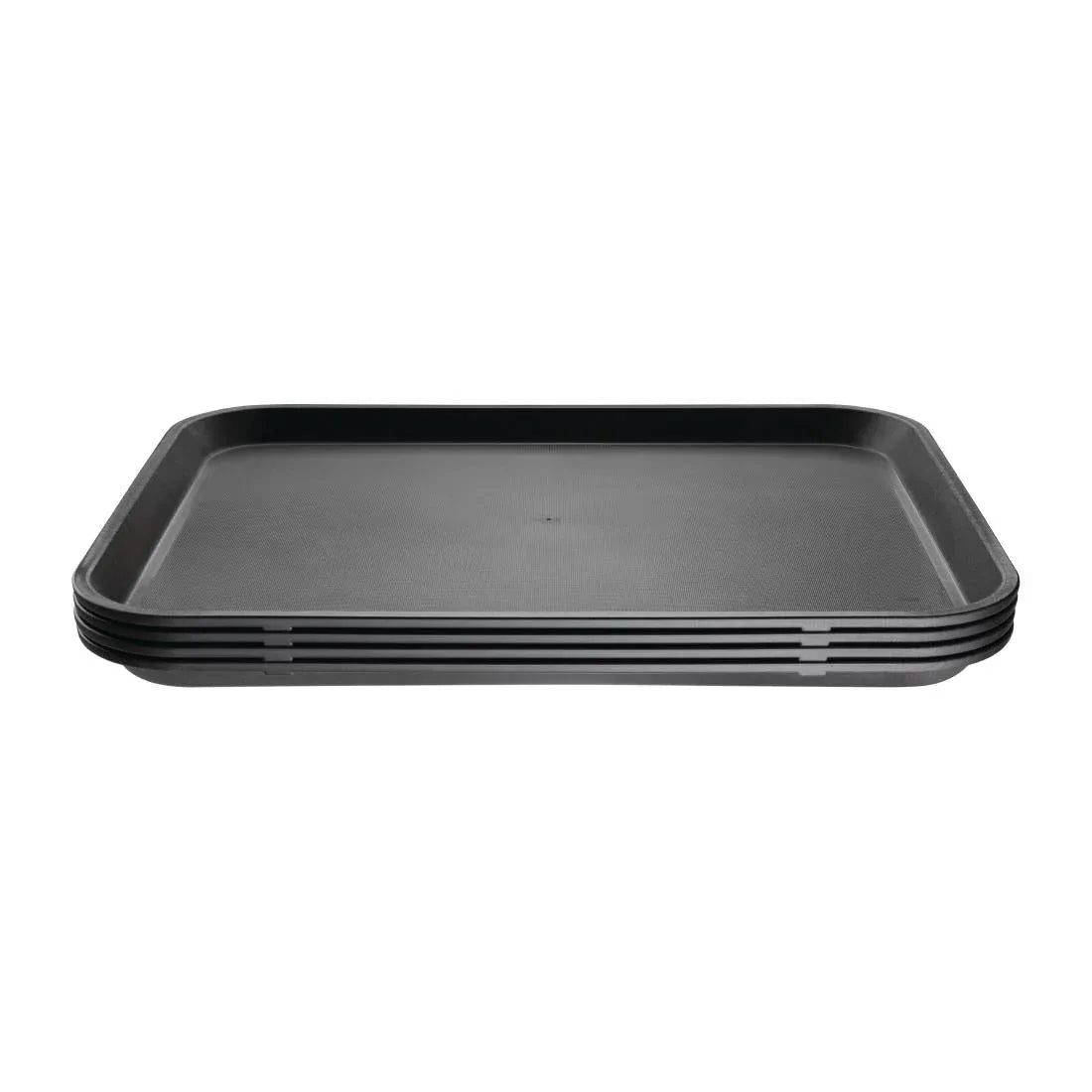 GM239 Kristallon Polypropylene Rectangular Non-Slip Tray Black 458mm - JD Catering Equipment Solutions Ltd