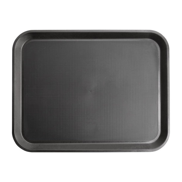 Kristallon Polypropylene Rectangular Non-Slip Tray Black 458mm JD Catering Equipment Solutions Ltd