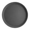 C556 Kristallon Polypropylene Round Non-Slip Tray Black 280mm - JD Catering Equipment Solutions Ltd