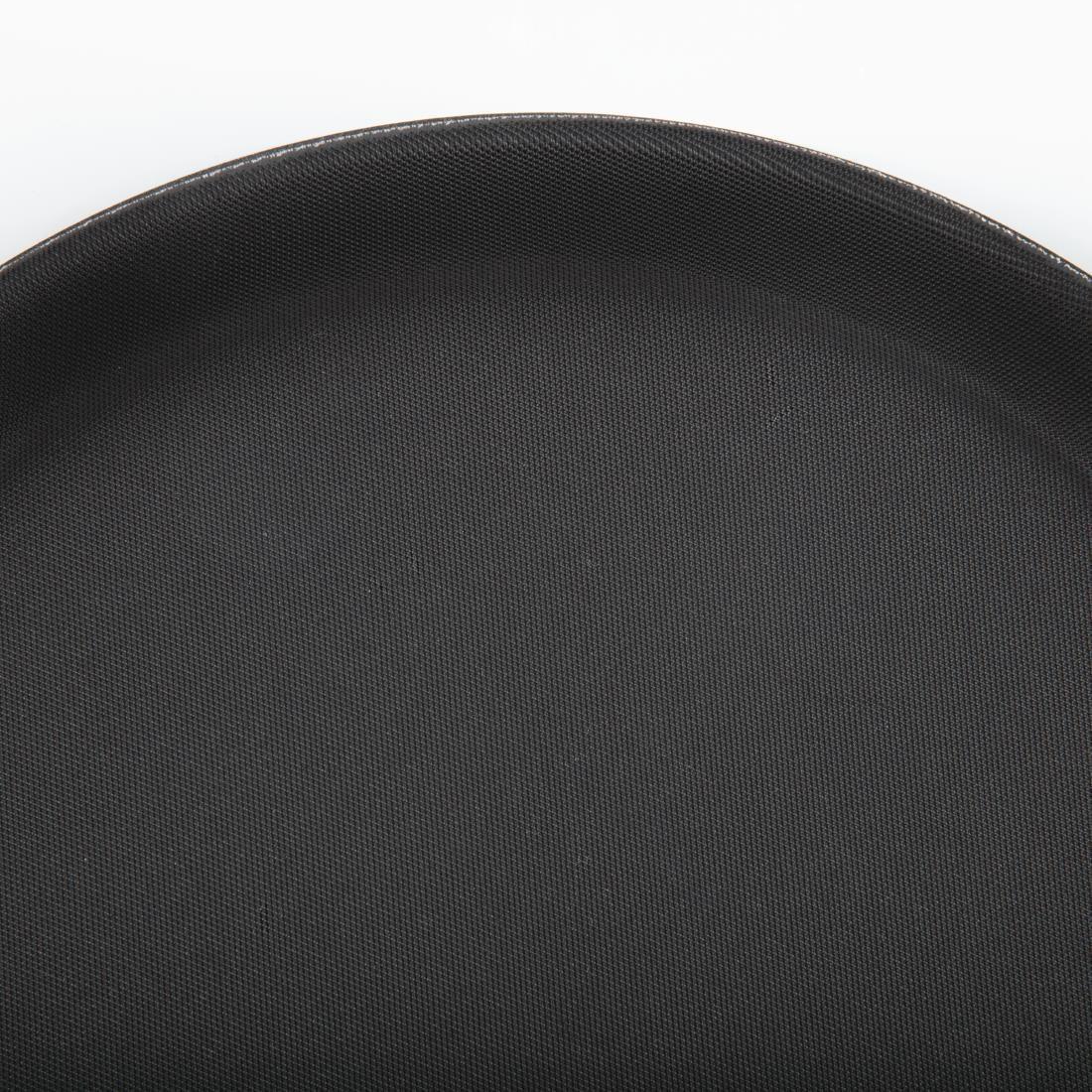 C556 Kristallon Polypropylene Round Non-Slip Tray Black 280mm - JD Catering Equipment Solutions Ltd