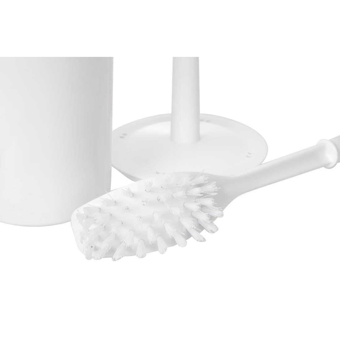 L569 Jantex Toilet Brush and Holder White JD Catering Equipment Solutions Ltd